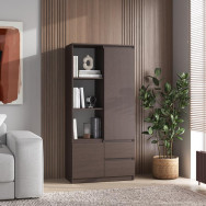 Шкаф пенал с полками 169.1х80.2х40 см венге темный Шкаф пенал с полками 169.1х80.2х40 см венге темный