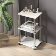 Етажерка на коліщатках ЛДСП Білий Етажерка на коліщатках ЛДСП Білий