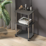 Этажерка на колесиках ЛДСП Антрацит