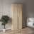 Шкаф 2 дверный с верхней полкой и штангой, Дуб Сонома
