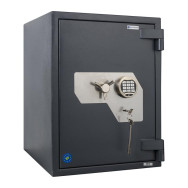 Вогнезламостійкий сейф 67EК із захистом дверей від випалювання та ключовим та електронним замками
