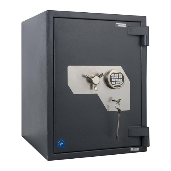 Вогнезламостійкий сейф 67EК із захистом дверей від випалювання та ключовим та електронним замками