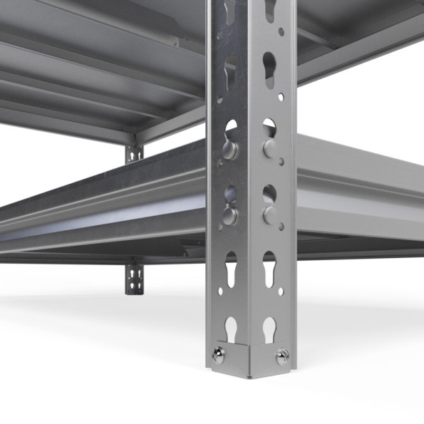 Стелаж металевий 200х96х70 см Цинк 4 полиці з металу 320 кг на полицю AB-hard-328483 -
                                                        Фото 4