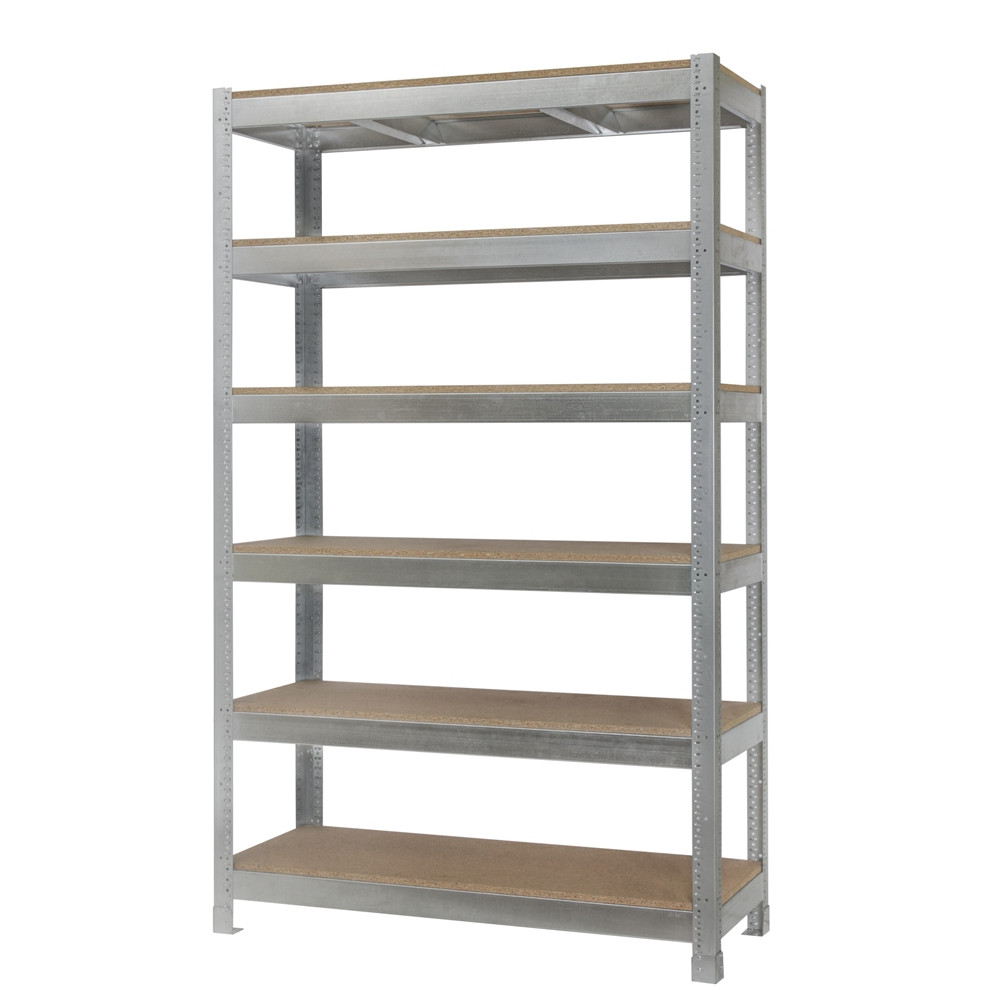 Стеллаж металлический 196х144х50 см Цинк 6 полок из ДСП 460 кг на полку АВ-pro-328399 - Фото 1