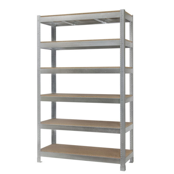 Стеллаж металлический 196х144х50 см Цинк 6 полок из ДСП 460 кг на полку АВ-pro-328399