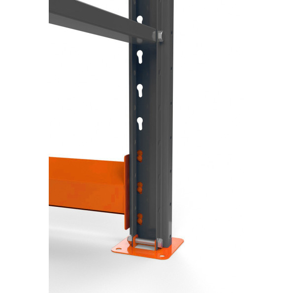 Стеллаж для колес и шин 200х248х50 см серо-оранжевый 3 яруса -
                                                        Фото 2