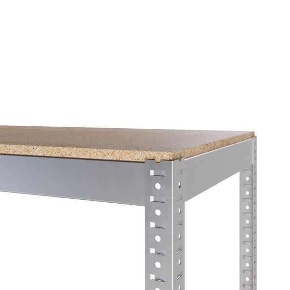 Стеллаж металлический 196х50х30 см Цинк 3 полки из ДСП 100 кг на полку AB-light для хранения дома, в гараже, на складе -
                                                        Фото 5