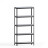 Стеллаж металлический 196х50х30 см Графитовый 5 полок из ЛДСП 100 кг на полку AB-light для хранения дома, в гараже, на складе