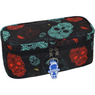 Косметичка 4 л. сублимация Череп/Неон