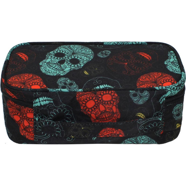 Косметичка 4 л. сублимация Череп/Неон -
                                                        Фото 2