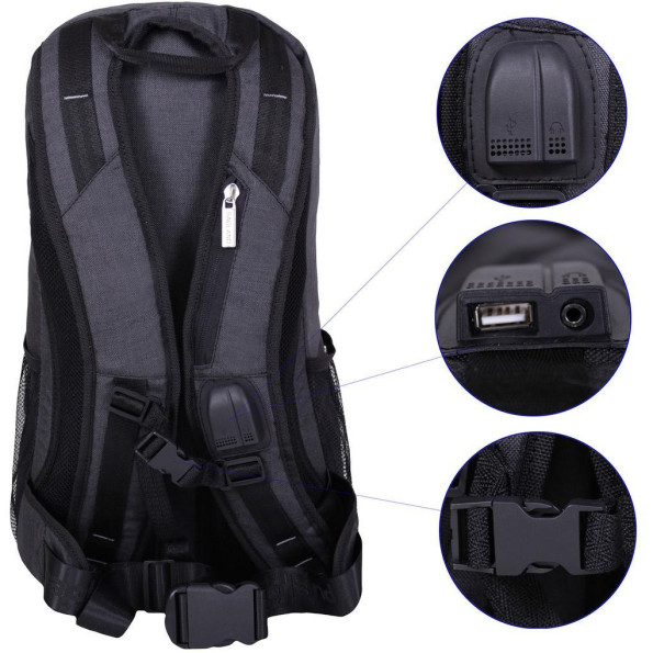 Рюкзак для ноутбука Granite 23 л. черный/серый -
                                                        Фото 7