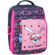 Рюкзак школьный Школьник 8 л. серый Привет лето