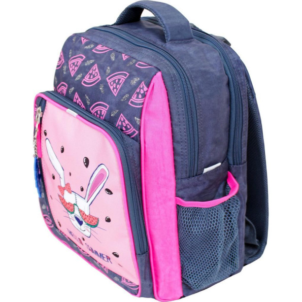 Рюкзак школьный Школьник 8 л. серый Привет лето -
                                                        Фото 5