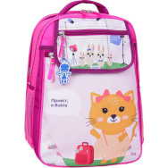 Рюкзак школьный Отличник 20 л. малиновый Бекки