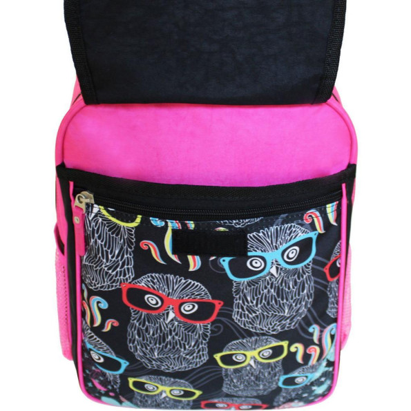 Рюкзак школьный Отличник 20 л. черный Сова в очках -
                                                        Фото 4