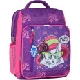 Рюкзак шкільний Школяр 8 л. фіолетовий Кіт