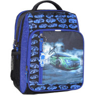 Рюкзак школьный Школьник 8 л. черный Салатовая машина