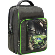 Рюкзак школьный Школьник 8 л. хаки Машина