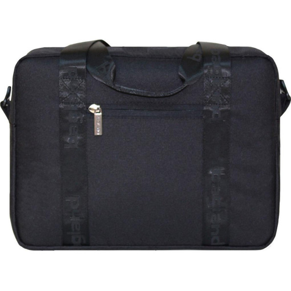 Сумка под ноутбук Salivan 8 л. черная с карманом спереди -
                                                        Фото 3