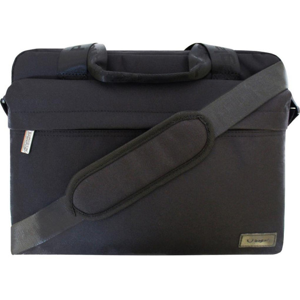 Сумка под ноутбук Salivan 8 л. черная с карманом спереди -
                                                        Фото 4