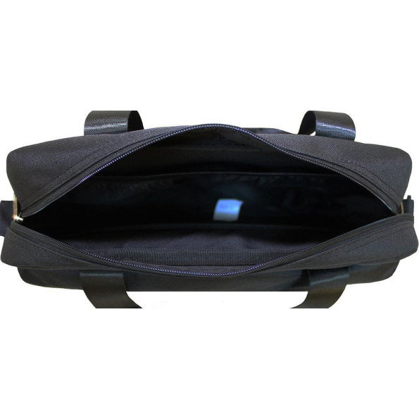 Сумка под ноутбук Salivan 8 л. черная с карманом спереди -
                                                        Фото 5