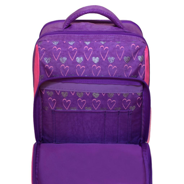 Рюкзак школьный Школьник 8 л. фиолетовий Мишка -
                                                        Фото 4