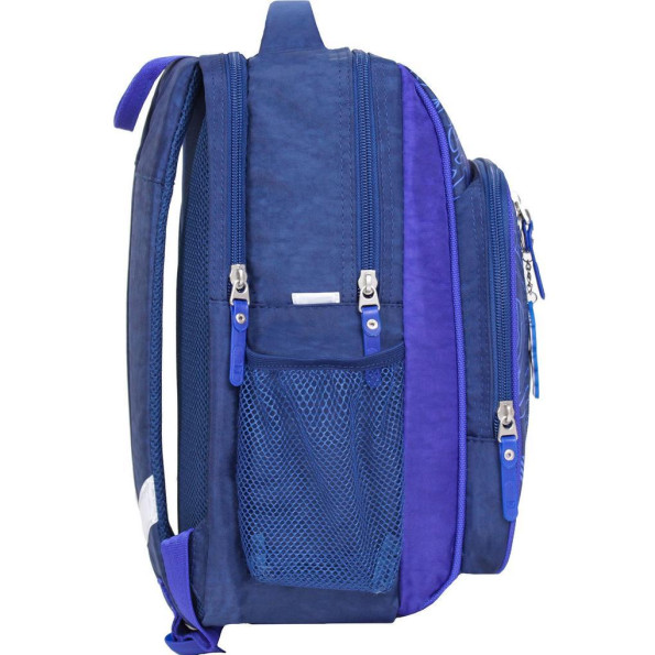 Рюкзак школьный Школьник 8 л. Синяя машина на кармане -
                                                        Фото 2