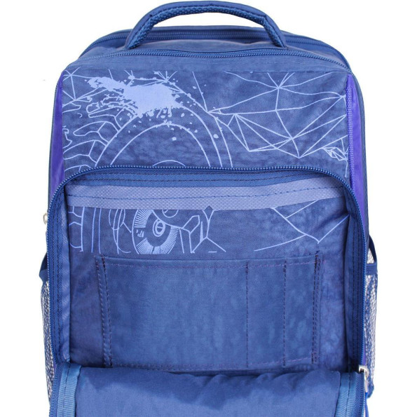 Рюкзак школьный Школьник 8 л. Синяя машина на кармане -
                                                        Фото 5