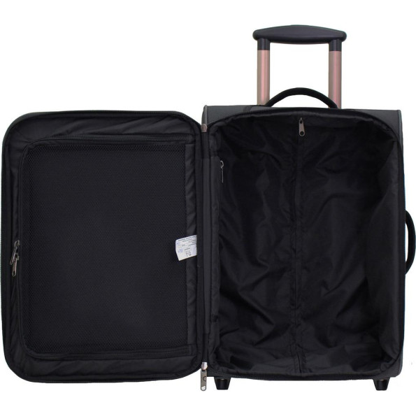 Валіза Vichenzo 30 л. чорна з ручкою -
                                                        Фото 4