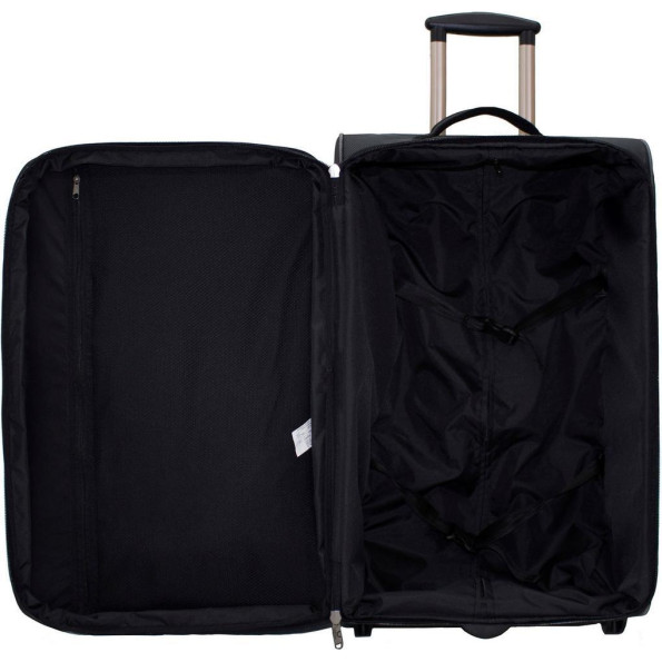 Валіза Леон велика 70 л. чорна з ручкою -
                                                        Фото 4