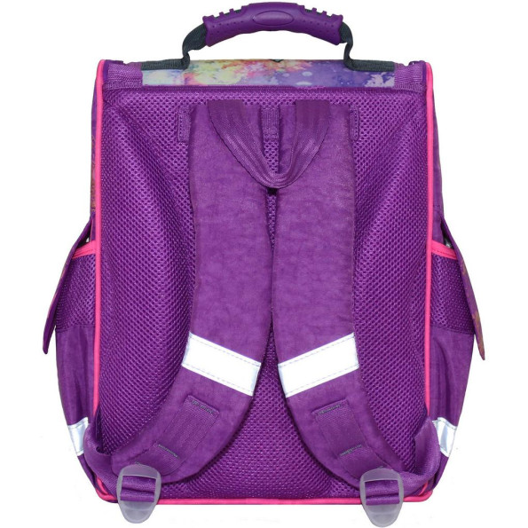 Рюкзак школьный каркасный с фонариками Успех 12 л. фиолетовый Радужный единорожек -
                                                        Фото 2