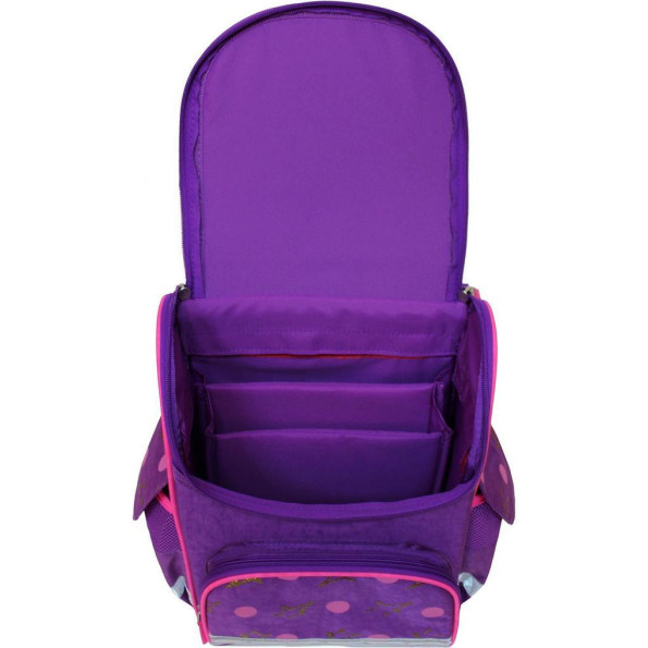 Рюкзак школьный каркасный с фонариками Успех 12 л. фиолетовый Радужный единорожек -
                                                        Фото 5