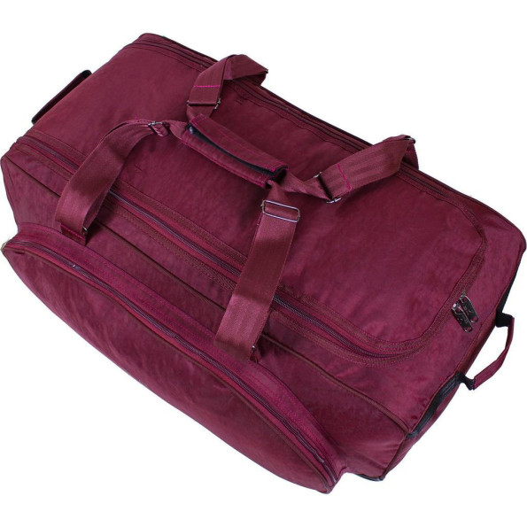 Сумка дорожная Милан 68 л. бордовая -
                                                        Фото 9