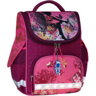 Рюкзак школьный каркасный с фонариками Успех 12 л. малиновый Фея