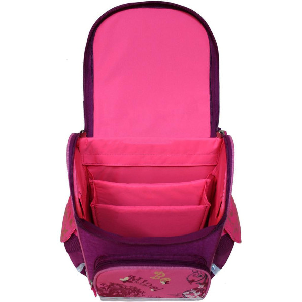 Рюкзак школьный каркасный с фонариками Успех 12 л. малиновый Фея -
                                                        Фото 5