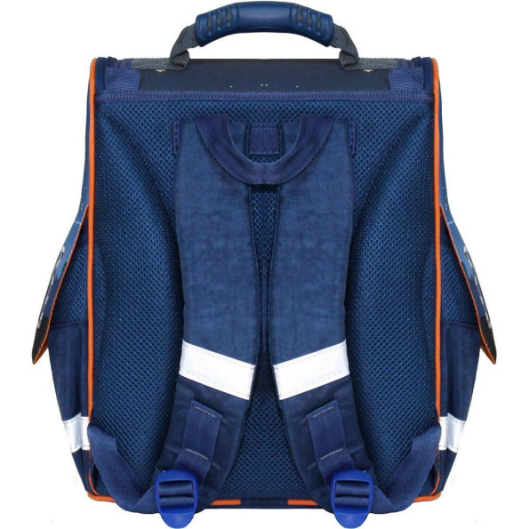 Рюкзак школьный каркасный с фонариками Успех 12 л. синий Багги -
                                                        Фото 2