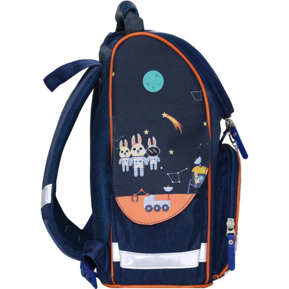 Рюкзак школьный каркасный с фонариками Успех 12 л. синий Бартон -
                                                        Фото 4