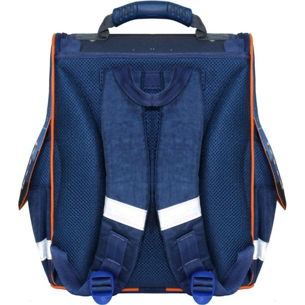 Рюкзак школьный каркасный с фонариками Успех 12 л. синий Бартон -
                                                        Фото 2