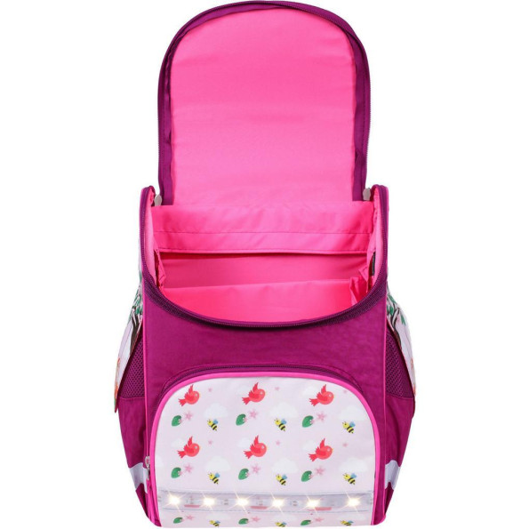 Рюкзак школьный каркасный с фонариками Успех 12 л. малиновый Берти -
                                                        Фото 5