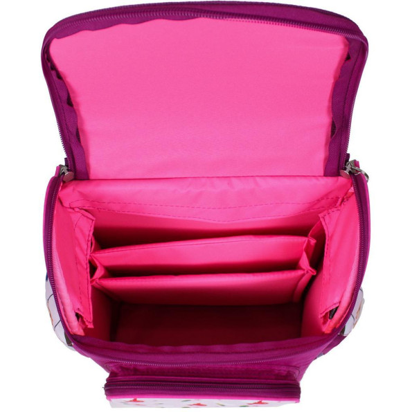 Рюкзак школьный каркасный с фонариками Успех 12 л. малиновый Берти -
                                                        Фото 6