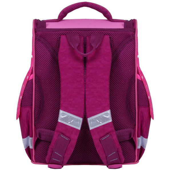 Рюкзак школьный каркасный с фонариками Успех 12 л. малиновый -
                                                        Фото 3