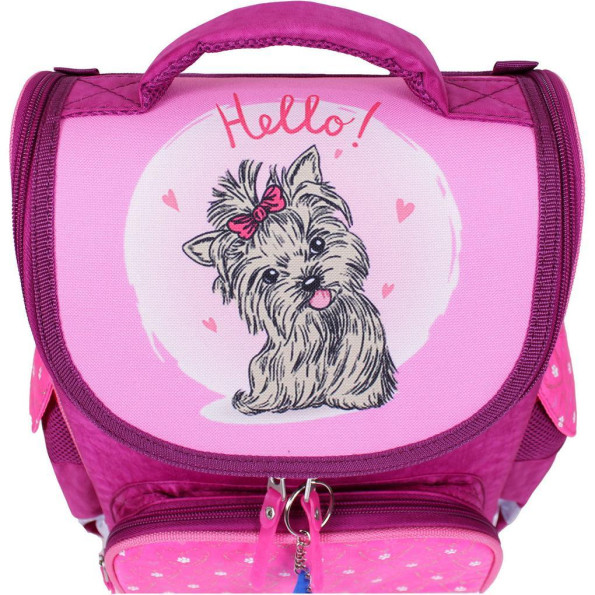 Рюкзак школьный каркасный с фонариками Успех 12 л. малиновый -
                                                        Фото 4