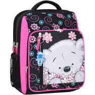 Рюкзак школьный Школьник 8 л. черный Мишка