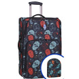 Комплект чемодан + рюкзак Неоновые черепа