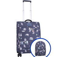 Комплект валіза + рюкзак сублімація Єнот-полоскун