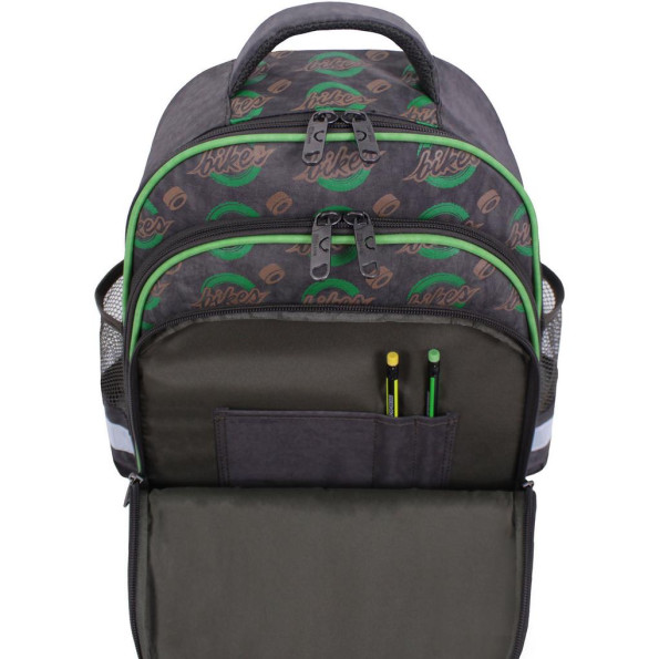 Рюкзак школьный Mouse хаки Байкер -
                                                        Фото 5