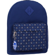 Рюкзак Молодежный 17 л. синий Узор