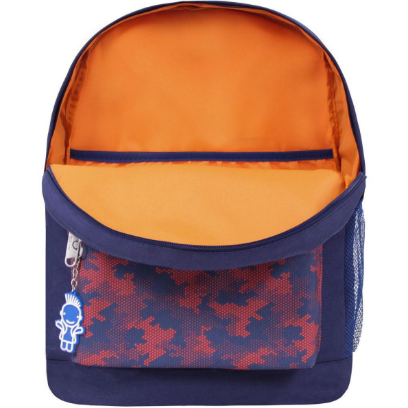 Рюкзак Молодежный 17 л. темно-серый Милитари красное -
                                                        Фото 5