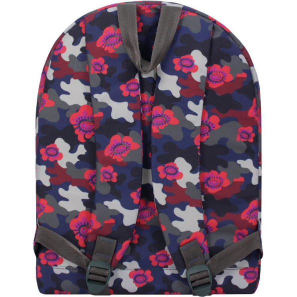 Рюкзак Молодежный (дизайн) 17 л. сублимация Милитари/Цветы -
                                                        Фото 3