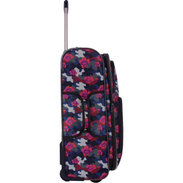 Валіза Леон середня дизайн 51 л. сублімація Мілітарі/Квіти -
                                                        Фото 2